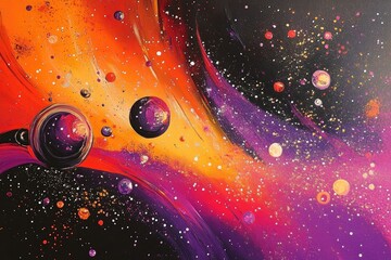 abstract cosmic swirl