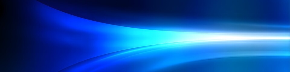 Fototapete - Abstract Blue Gradient with Light Beam