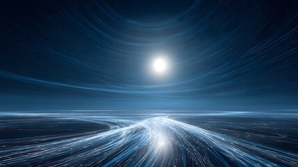 Poster - Radiant Light Path in a Cosmic Landscape