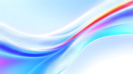 Poster - Abstract Flow of Colorful Waves