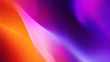 Poster - Abstract Orange Purple Pink Gradient Background Design Vibrant Smooth Swirl Fluid Flowing Dynamic Modern Artistic Elegant Digital Wallpaper Illustration Image Texture Pattern      