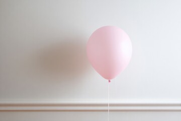 Poster - minimalistic setup of thematic party with single balloon as centerpiece