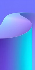Poster - Abstract Gradient Sculpture with Smooth Curves and Vibrant Colors