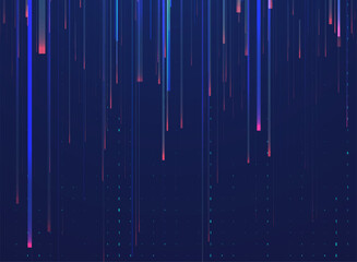 Poster - Abstract big data code representation. Modern high-tech data background. Graphic concept for your design