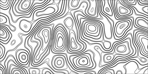 Aufkleber - Abstract black and white pattern resembling topographic contours perfect for modern design elements