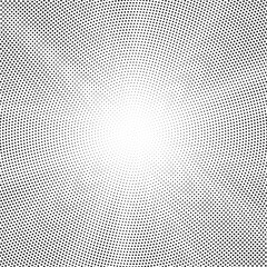 Poster - Halftone gradient sun rays pattern. Abstract halftone vector dots background. monochrome dots pattern. Vector background in comic book style with sunburst rays and halftone. Retro pop art design.	