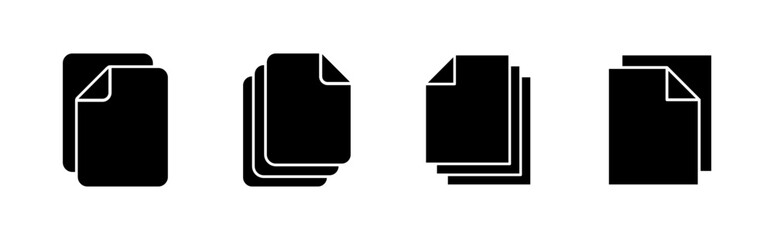 Aufkleber - Document icon set. Paper icon. File Icon