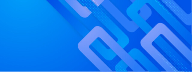 Poster - Abstract blue geometric design with rounded rectangles, suitable for backgrounds, websites, and digital marketing materials. Perfect for modern and minimalist themes.