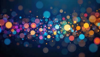 Poster - Colorful abstract background with vibrant bokeh effects for computer screens