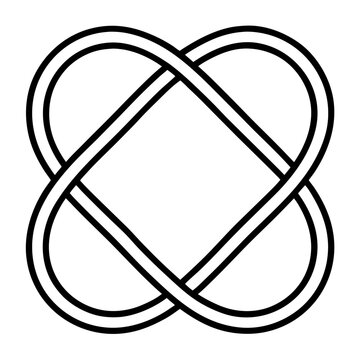 Minimal Infinity Jewelry Line Art Vector