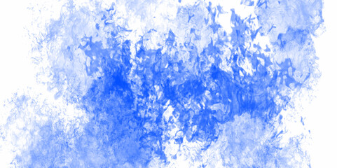 Wall Mural - blue watercolor splash. vibrant blue watercolor splash on white background - artistic stain & abstra