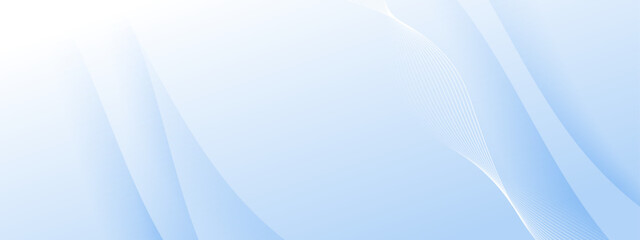 Poster - Light blue abstract background with white lines suitable for website backgrounds, presentations, and social media graphics. Great for modern designs.