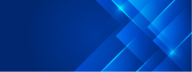 Poster - Abstract blue geometric design suitable for modern branding, web graphics, wallpapers, and background images with a contemporary feel.