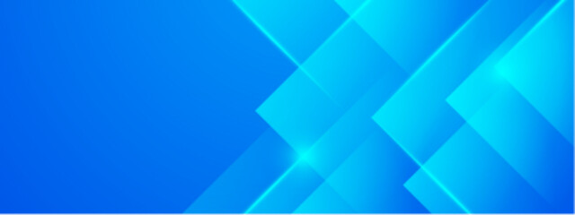 Wall Mural - overlapping blue squares with bright lines suitable for abstract backgrounds, technology concepts, g