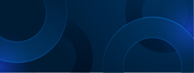 Wall Mural - overlapping dark blue circles create abstract design; suitable for backgrounds, wallpapers, and mode