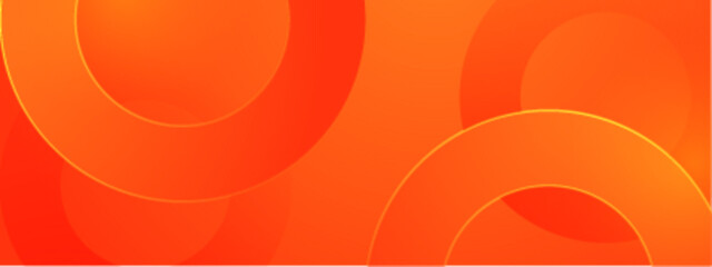 Wall Mural - overlapping orange circles creating an abstract background, ideal for modern designs, vibrant presen
