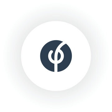 initial monogram PO logo design with illustrator
