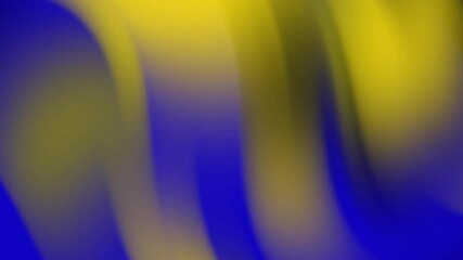 Poster - Abstract Blue and Yellow Gradient Wave Motion Background Video