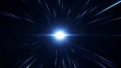Wall Mural - Cosmic rays radiate from a central light source
