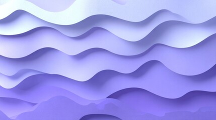 Poster - Elegant and Serene Subtle Purple Gradient Waves with Fluid-Like Rhythm and Depth Effect