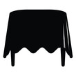 © Morichikahin  - black paint tablecloth.