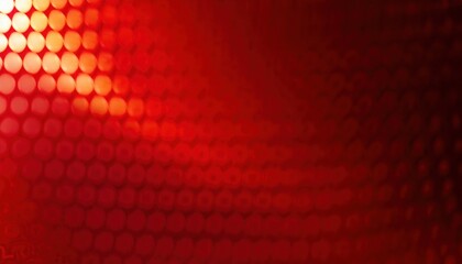 Poster - vibrant red hexagonal bokeh pattern with reptile-like texture and glowing light spots for abstract web design, futuristic branding, or bold print background

