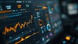 © The Little Hut - Stock Market Data Displayed on a Screen, Representing Financial Analysis and Investment Strategy : Generative AI
