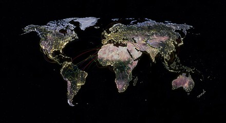 Global Network Connections: A Visual Representation of Interconnectedness