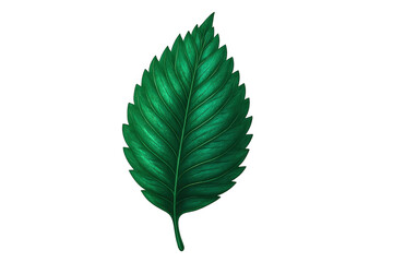 Fototapete - Green leaf with intricate veins isolated on a transparent background, perfect for nature-themed projects