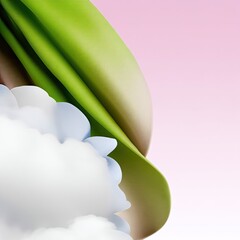 Poster - Abstract Watercolor Blend of Sage Green and Dusty Pink
