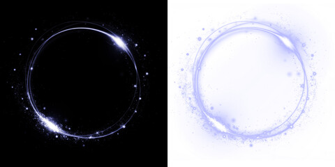 Aufkleber - Abstract, circle, blue, design, and shape blend in a dynamic PNG ring. This smooth transparent PNG Overlay glows with modern energy, ideal for futuristic graphics, flowing art, or digital decoration.
