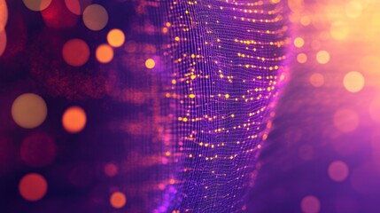 Poster - Abstract digital network design with vibrant colors.