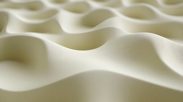 Abstract Creamy White Wave Pattern Background Texture