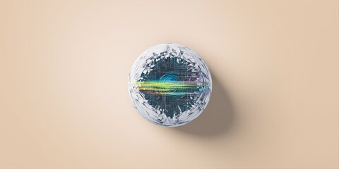 Poster - Futuristic ai concept with digital circuitry and colorful light