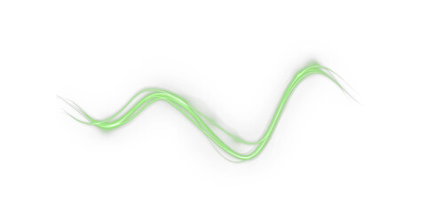 Poster - Abstract wave green flow and semitransparent curves creates festive design background. This transparent PNG Overlay adds modern motion and natural elegance to fresh digital PNG compositions.