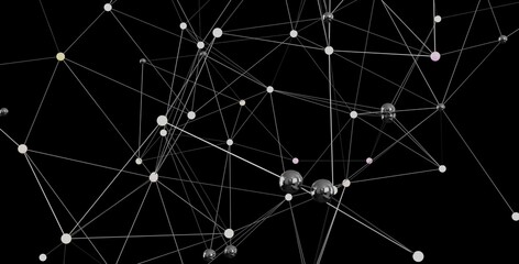 Poster - High-tech stock photo of a network connection. Ideal for tech, data, and connectivity concepts.