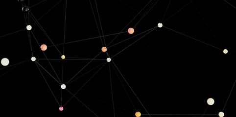 Aufkleber - Stock photo of abstract network connection.  Perfect for technology, connection, and networking concepts.