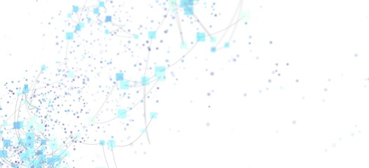 Poster - Abstract background image of a network connection, showcasing data flow and digital communication.