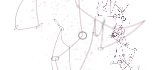 Poster - Stock photo of an abstract network graphic with lines, circles, and dots. Perfect for technology, connection, or communication concepts.