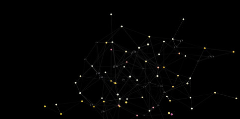 Poster - Stock photo of abstract network connections. Ideal for technology, communication, and global concepts.