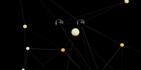 Poster - Stock photo of an abstract network.  Ideal for technology, connection, and communication concepts.