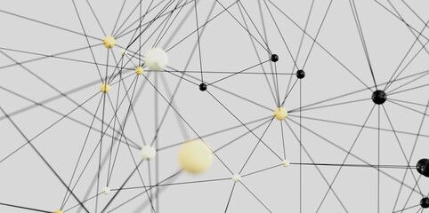 Poster - Stock photo of an abstract network.  Ideal for tech, connection, and communication concepts.