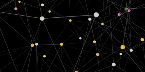 Poster - Stock photo of abstract network connections. Ideal for technology, communication, and global concepts.