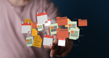 Poster - Efficiently organize and manage your digital files and documents. Improve workflow and productivity.