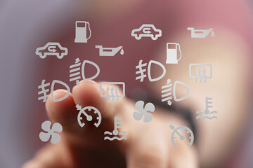 Poster - Learn to understand your car's dashboard warning lights and indicators.  Avoid costly repairs!