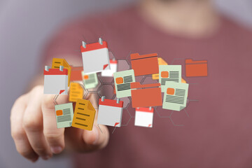 Poster - Efficiently organize your digital files and documents. Improve workflow and productivity.