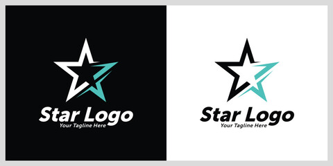 Modern star vector logo template design. Symbol star design concept