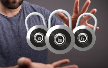 Aufkleber - Secure your digital assets with robust multi-layered protection.  Enhanced data privacy and security.