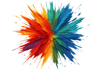Fototapete - Vivid color burst spreading dynamic visual energy, transparent overlay enhancing graphic design with brilliant chromatic impact