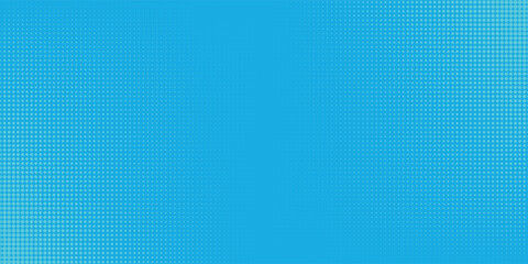 Fototapete - blue halftones abstract geometric pattern.